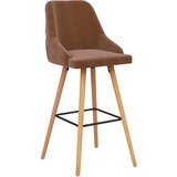 Furnova Barski stolčki 2 kosa rjav žamet, (21949444) | Shoptok.si