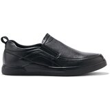 Shelvt Men's black faux leather loafers | Shoptok.si