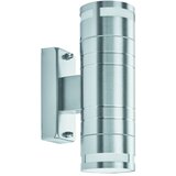 Searchlight Outdoor Zunanja stenska svetilka z 2 lučmi, gor/dol, nerjaveče jeklo IP44, GU10, (22100670) | Shoptok.si