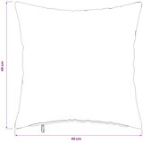  Presvlaka za jastuk 2 kom. HEERLEN Crvena 45 x 45 cm Tkanina | shoptok.hr