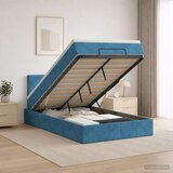  Krevet od pjene s madracem i LED-om Tamno plava 120 x 190 cm | shoptok.hr
