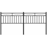  Metalno zamjensko uzglavlje crno 180 cm | shoptok.hr
