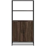  Visoka ploča smeđi hrast 68x35x139 cm Konstruirano drvo i metal | shoptok.hr