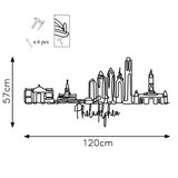 WALLXPERT dekorativni metalni zidni pribor philadelphia crna boja | ePonuda.com