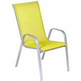 Nexsas baštenska stolica sa tekstilnim sedalom alegra žuta 67541 cene