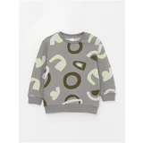 LC Waikiki Crew Neck Long Sleeve Printed Baby Boy Sweatshirt