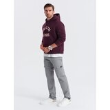 Ombre Men's pants with cargo pockets and leg hem - grey | Eponuda.ba