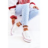 Boto Women's Classic White Sneakers With Red Stripe Omerta | Shoptok.si