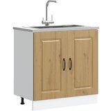 vidaXL Osnovna omarica za umivalnik Kalmar artisan hrast 80x46x81,5cm Cene