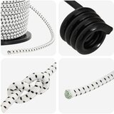  Bungee užadi s kukama 10 mm Crna i bijela PP i guma | shoptok.hr