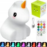  RGB aku. mehka silikonska lučka samorog + daljinec | Shoptok.si