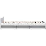  Okvir kreveta s ladicom bijeli 90 x 200 cm konstruirano drvo | shoptok.hr