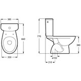  WC MONOBLOK HORIZONTALNI ODVOD ADELE ROCA | shoptok.hr