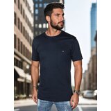DStreet T-shirt męski z haftem granatowy | shoptok.hr