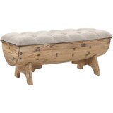 The Living Store Klop za shranjevanje iz trdnega lesa in blaga 103x51x44 cm - Klop Za Shranjevanje, (21486031) Cene