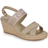 Tommy Hilfiger SEASONAL WEBBING MID WEDGE Bež Cijene