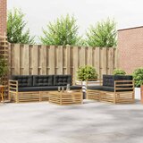  Set vanjskih sofa 6 pcs Bijela i antracit | Shoptok.si