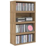  Stalak za CD-ove 4 kom. Hrast artisan 40 x 17 x 17 cm - Hrast artisan 4 | shoptok.hr