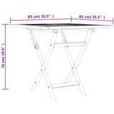  vrtni stol od masivne tikovine 85 x 85 x 76 cm | shoptok.hr