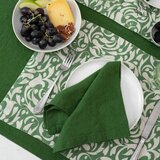 Linen Tales Lanen namizni prt 140x140 cm True Green – | Shoptok.si