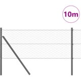 vidaXL šesterokotna ograja Siva 0.6x10 m Jeklo | Shoptok.si