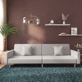 The Living Store Kavč dvosed z ležiščem in dvema blazinama svetlo sivo blago - Raztegljiv Kavč, (21484130) | Shoptok.si