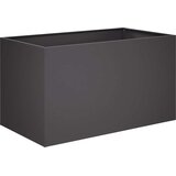  Vrtna saksija 2 kom. Crna 80 x 50 x 50 cm Čelična vrata | shoptok.hr
