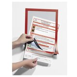 Durable Info okvir A4, XXL paket, 10 kos/škatla, rdeč | Shoptok.si