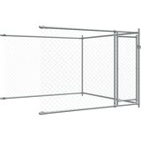  Kavez za pse s vratima sivi 10x2x1 5 m od pocinčanog čelika | shoptok.hr