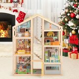  Otroška lesena hišica s pohištvom in figuricami | Shoptok.si