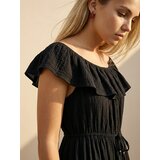 Sinsay Midi haljina s volanom od viskoze | shoptok.hr