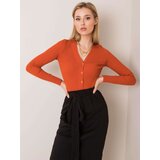 Fashion Hunters Cihlově červený svetr Winnie RUE PARIS | Shoptok.si