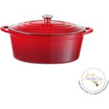 Šerpa sa ručkama /emajl-crvena boja/ – 6,88lt u