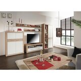 Modern Living Tv-element Malta, Bela, Barva Hrasta | Shoptok.si