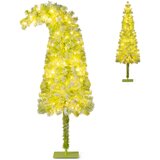 Costway umetno božično drevo z lučkami led in upogljivim vrhom 150 cm, (5000075587) Cene