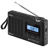 Akai prijenosni radio FM, AM, BT, sat, alarm, LCD, mem 90 posta, punj bat. usb-c | shoptok.hr
