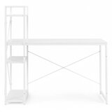 ModernHome uredski stol 120 × 60 cm s policom i 3 police – bijeli | shoptok.hr