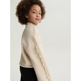 Reserved - Džemper s resama - krem | shoptok.hr