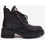 Boto Warm Ladies Ankle Boots with Gold Detail Black Kavirae | shoptok.hr