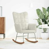  Stolica za ljuljanje krem baršunasta | shoptok.hr