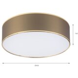  LED plafonsko svetlo SIRJA LED/36W/230V, prečnik 45 cm, braon/zlatno | Eponuda.com