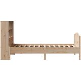 vidaXL Krevet s regalom za knjige bez madraca 100x200 cm borovina | shoptok.hr