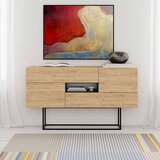 Marckeric Niska komoda u dekoru hrasta u prirodnoj boji 145x82 cm Titan – | shoptok.hr