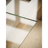 noo.ma Klubska mizica s stekleno mizno ploščo v naravni barvi 86x132 cm Naiko – | Shoptok.si