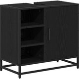 vidaXL Komplet pohištva za kopalnico 4 pcs Črni hrast 65 x 33 x 60 cm | Shoptok.si