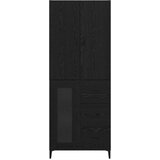  Kuhinjski ormarić Zidne Crni hrast 69 5 x 34 x 180 cm Konstruirano drvo | shoptok.hr