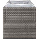  Vrtna sadilica siva 157 x 80 x 80 cm od poliratana | Shoptok.si