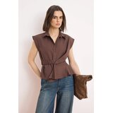 TRENDYOLMILLA ženska košulja Twoss26Go00111, braon | Eponuda.com