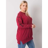 RELEVANCE Tunic-RV-TU-7158.76P-burgundy | Shoptok.si