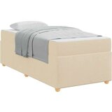  Krevetna konstrukcija s madracem Krema 80 x 200 cm tkanina | shoptok.hr